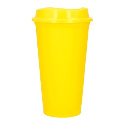 BEB-11467 VASO PLASTICO DE UNA PARED CON TAPA A PRESION.
